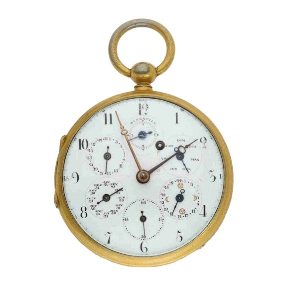 Swiss astronomical pocket watch with perpetual calendar Circa 1790
