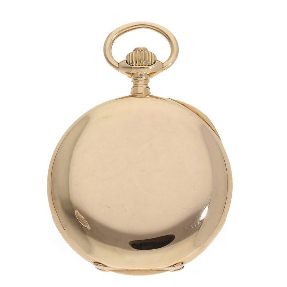 German 18 carat pink gold hunting cased pocket watch Circa 1890 German 18 carat pink gold hunting cased pocket watch Circa 1890