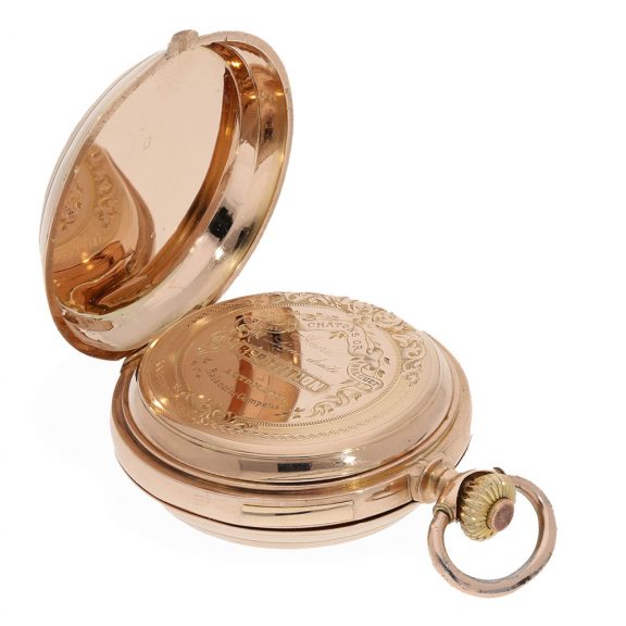 18 Carat gold à goutte watch with hour and quarter repeater Circa 1890 18 Carat gold à goutte watch with hour and quarter repeater Circa 1890