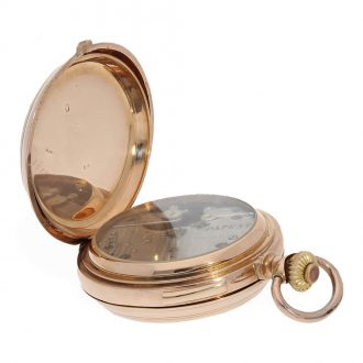 18 Carat gold à goutte watch with hour and quarter repeater Circa 1890