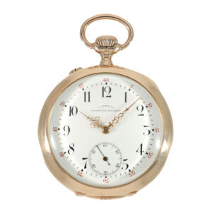 German 14K gold open faced precision watch Circa 1900