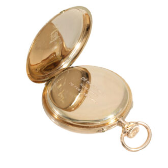 German 14K gold open faced precision watch Circa 1900