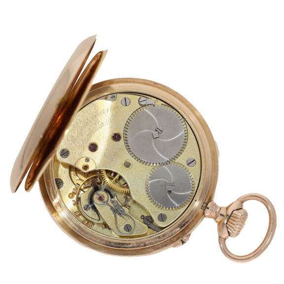 German 14K gold open faced precision watch Circa 1900 German 14K gold open faced precision watch Circa 1900