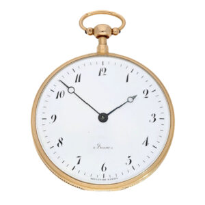 French 18 carat pink gold minute repeating cylinder watch Circa 1810