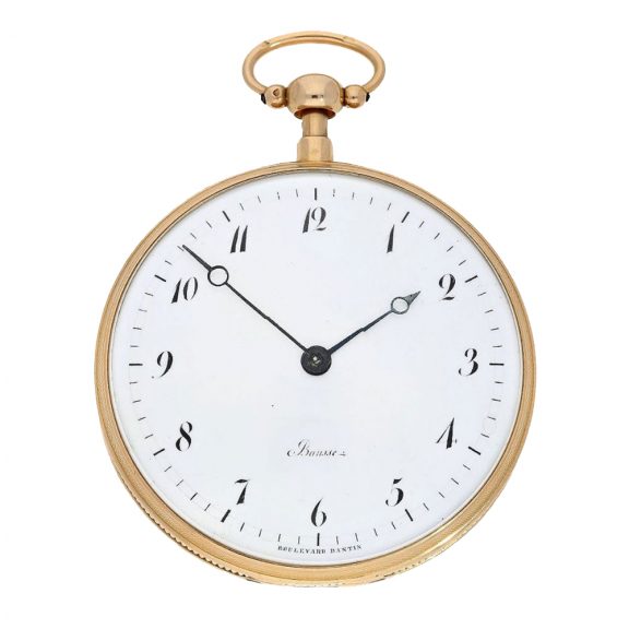 French 18 carat pink gold minute repeating cylinder watch Circa 1810