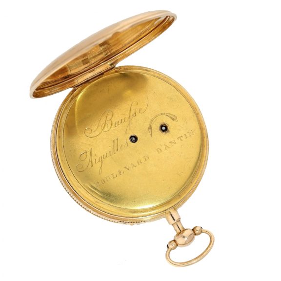 French 18 carat pink gold minute repeating cylinder watch Circa 1810 French 18 carat pink gold minute repeating cylinder watch Circa 1810