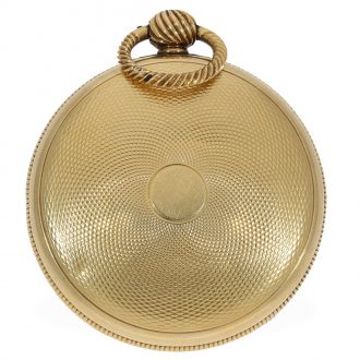 English 18 Carat red gold verge watch with solid gold dial Circa 1820