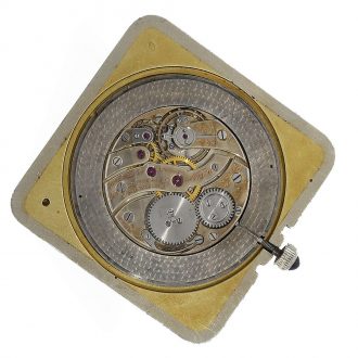 Swiss 18 carat white gold and enamelled Art deco pocket watch Circa 1925