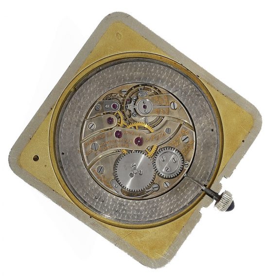 Swiss 18 carat white gold and enamelled Art deco pocket watch Circa 1925 Swiss 18 carat white gold and enamelled Art deco pocket watch Circa 1925