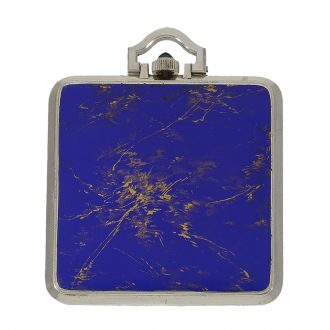 Swiss 18 carat white gold and enamelled Art deco pocket watch Circa 1925