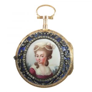 Swiss 18 carat gold and enamel pocket watch Circa 1760
