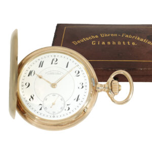 German gold precision watch in original sales box Circa 1920