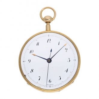Swiss extremely rare early lépine repeater with center seconds Circa 1800
