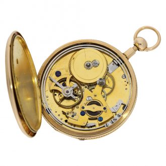 Swiss extremely rare early lépine repeater with center seconds Circa 1800