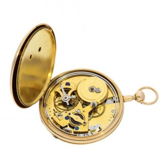 Swiss extremely rare early lépine repeater with center seconds Circa 1800