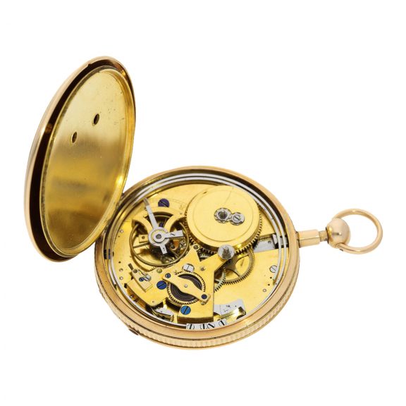 Swiss extremely rare early lépine repeater with center seconds Circa 1800 Swiss extremely rare early lépine repeater with center seconds Circa 1800