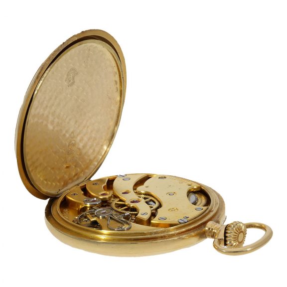 Swiss 18 carat gold watch with precision lever escapement Circa 1924 Swiss 18 carat gold watch with precision lever escapement Circa 1924