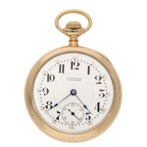 German 14 carat gold quality 1A precision pocket watch Circa 1895