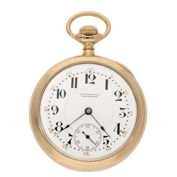 German 14 carat gold quality 1A precision pocket watch Circa 1895