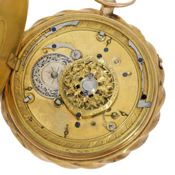 Swiss gold watch, hidden erotic figured automaton, Circa 1820 Swiss gold watch, hidden erotic figured automaton, Circa 1820
