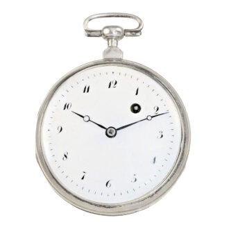 French watch with hooded erotic enamel painting Circa 1830