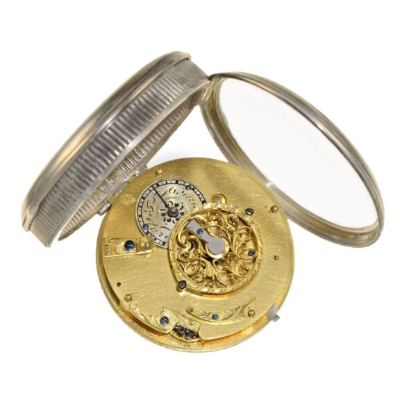 French watch with hooded erotic enamel painting Circa 1830 French watch with hooded erotic enamel painting Circa 1830