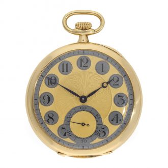 Fine Swiss 18 carat gold observatory chronometer Circa 1922