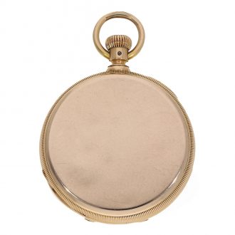 German 18 carat gold full hunter cased watch in 1A quality Circa 1870