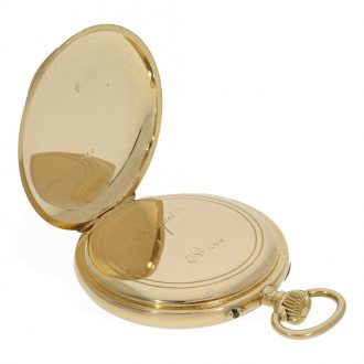 French 18 carat gold anker chronometer Circa 1900