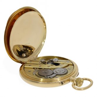 French 18 carat gold anker chronometer Circa 1900