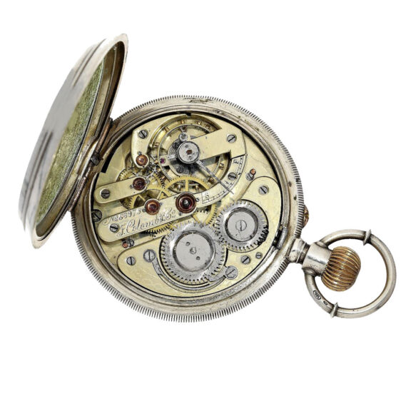 Swiss big pocket watch with erotic enamel painting Circa 1885 Swiss big pocket watch with erotic enamel painting Circa 1885