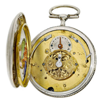 French verge watch with 2 hidden erotic paintings Circa 1810 French verge watch with 2 hidden erotic paintings Circa 1810