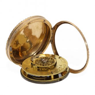 Swiss gold, enamel and pearl set verge watch Circa 1832