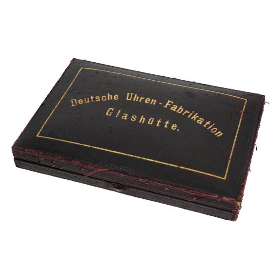 German 14 carat gold hunter cased watch in original box German 14 carat gold hunter cased watch in original box