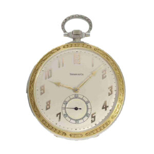 Swiss 18 carat gold attractive large two coloured watch Circa 1925