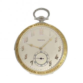 Swiss 18 carat gold attractive large two coloured watch Circa 1925