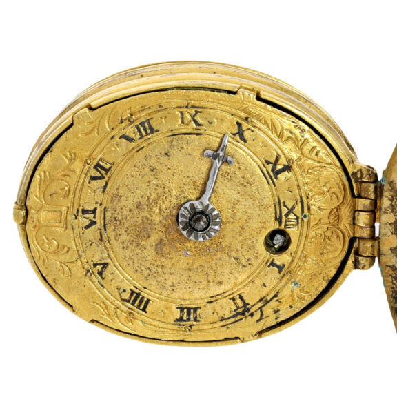 A very rare oval gilt verge pocket watch Circa 1800 A very rare oval gilt verge pocket watch Circa 1800