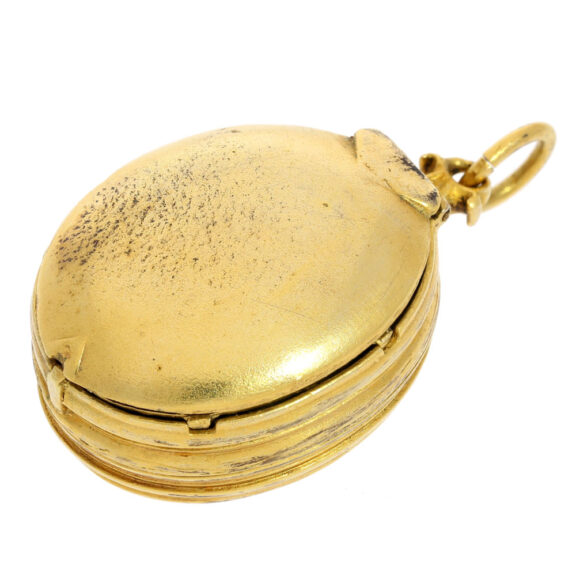 A very rare oval gilt verge pocket watch Circa 1800 A very rare oval gilt verge pocket watch Circa 1800