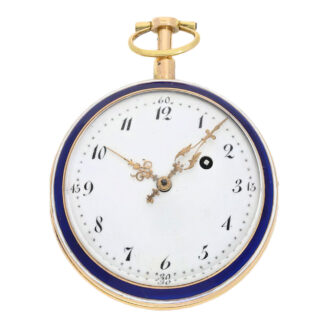 French gold and enamel repeater pocket watch Circa 1780