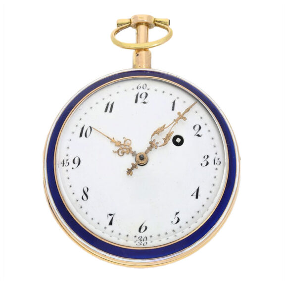 French gold and enamel repeater pocket watch Circa 1780 French gold and enamel repeater pocket watch Circa 1780