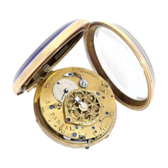 French gold and enamel repeater pocket watch Circa 1780