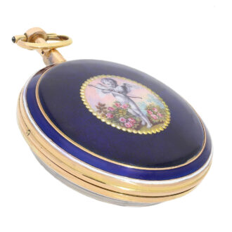 French gold and enamel repeater pocket watch Circa 1780