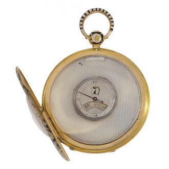 French 18 Carat gold enamel pocket watch for the Chinese market Circa 1820