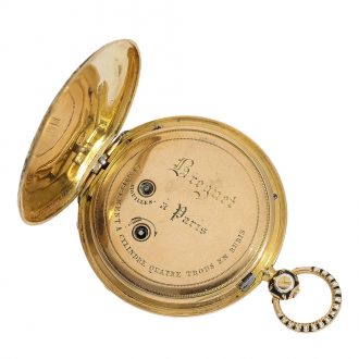 French 18 Carat gold enamel pocket watch for the Chinese market Circa 1820