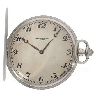 Swiss very rare platinum full hunter cased watch Circa 1920