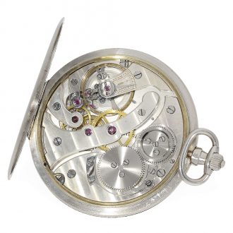 Swiss very rare platinum full hunter cased watch Circa 1920