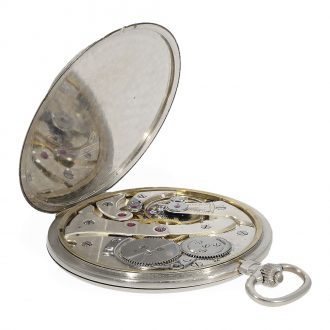 Swiss very rare platinum full hunter cased watch Circa 1920