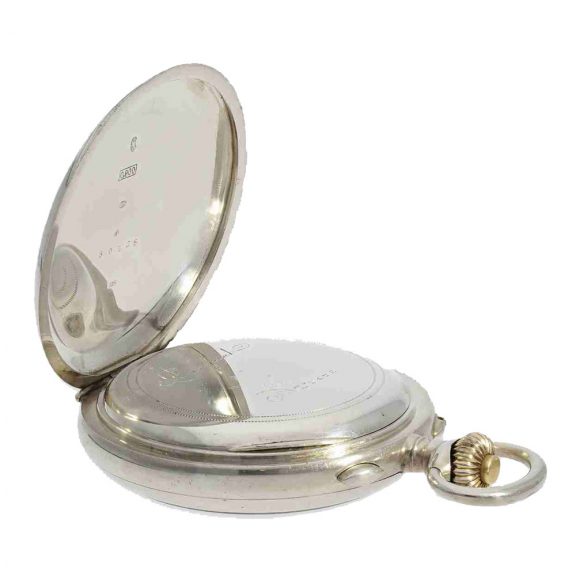 French silver pocket chronometer with split seconds Circa 1915 French silver pocket chronometer with split seconds Circa 1915