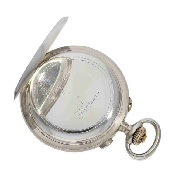 French silver pocket chronometer with split seconds Circa 1915 French silver pocket chronometer with split seconds Circa 1915