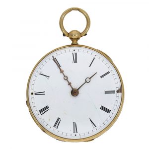 Swiss 18 carat gold rare lépine watch with chatelaine Circa 1850
